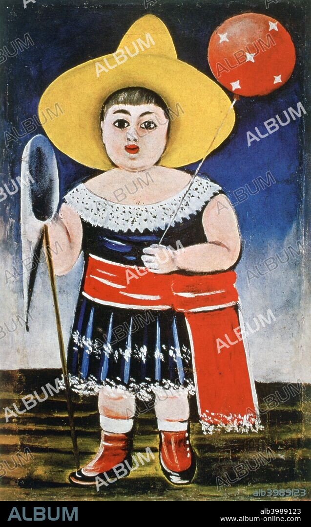 'Little Girl with a Patterned Balloon', c1885-1918. From the collection of the The State Museum of Fine Arts of Georgia, Tbilisi.