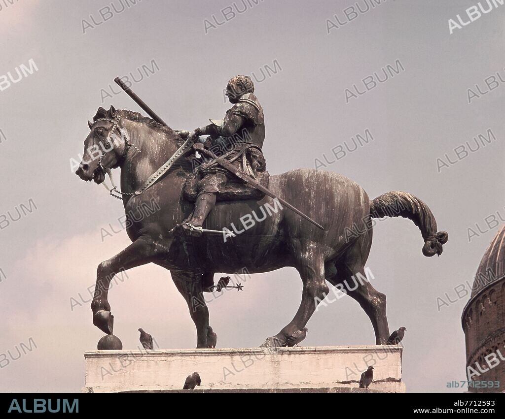 DONATO DI BETTO BARDI (1386-1466) DONATELLO. MONUMENTO ECUESTRE AL CONDOTTIERO GATTAMELATA (ERASMO DE NARNI) - SIGLO XV.