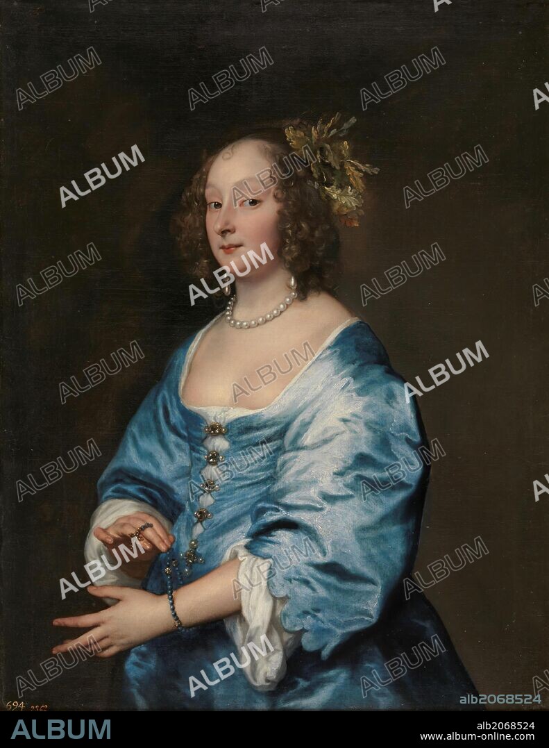 ANTHONY VAN DYCK. Antonio van Dyck / 'Mary Ruthven, Lady van Dyck', ca.  1639, Flemish School, Oil on canvas, 104 cm x 81 cm, P01495.