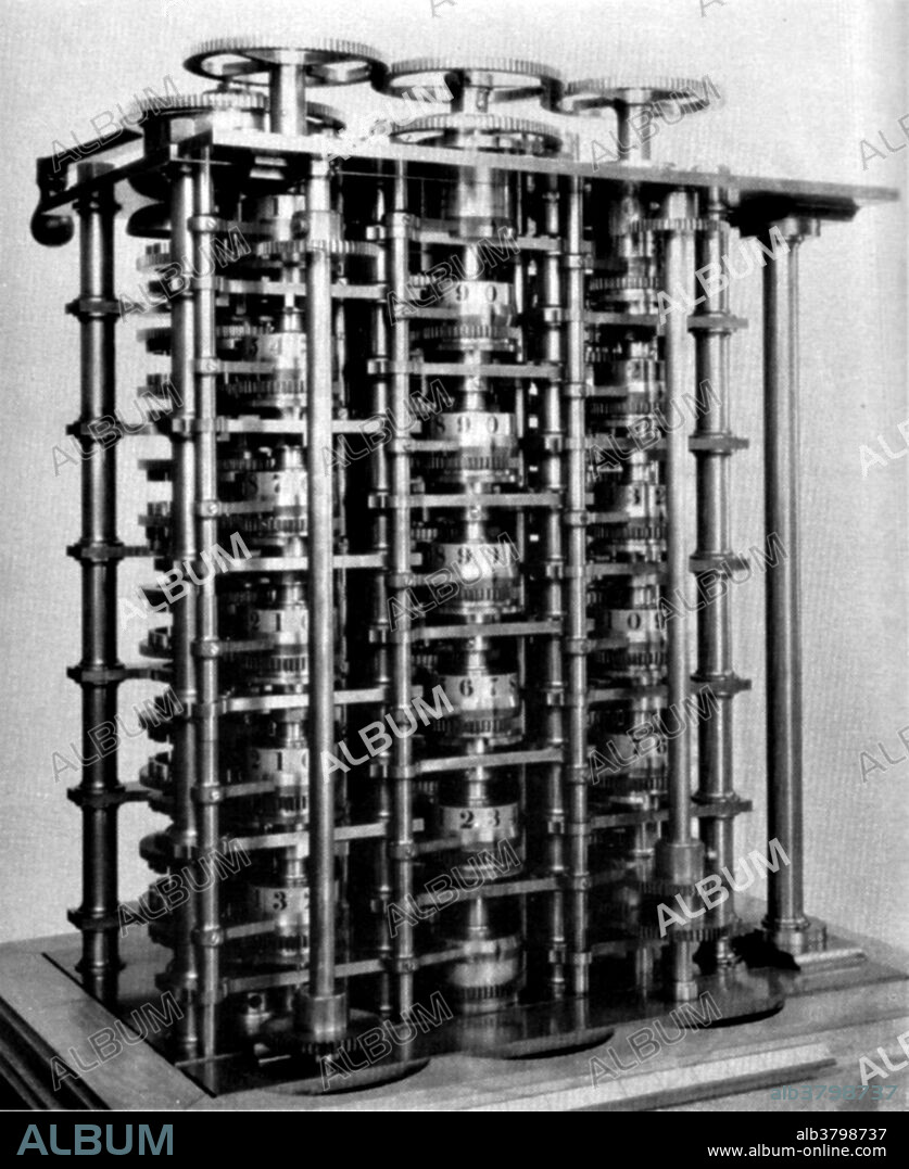 The difference engine was Charles Babbage's design for the first automatic mechanical calculator. The Difference Engine was a special purpose device intended for the production of mathematical tables. Babbage started work on the Difference Engine in 1823 with funding from the British Government. Only part of the complete engine, about 2000 parts, was built in 1832 by Babbage's engineer, Joseph Clement. This was demonstrated successfully by Babbage and still works perfectly. The engine was never completed and most of the 12,000 parts manufactured were later melted for scrap.
