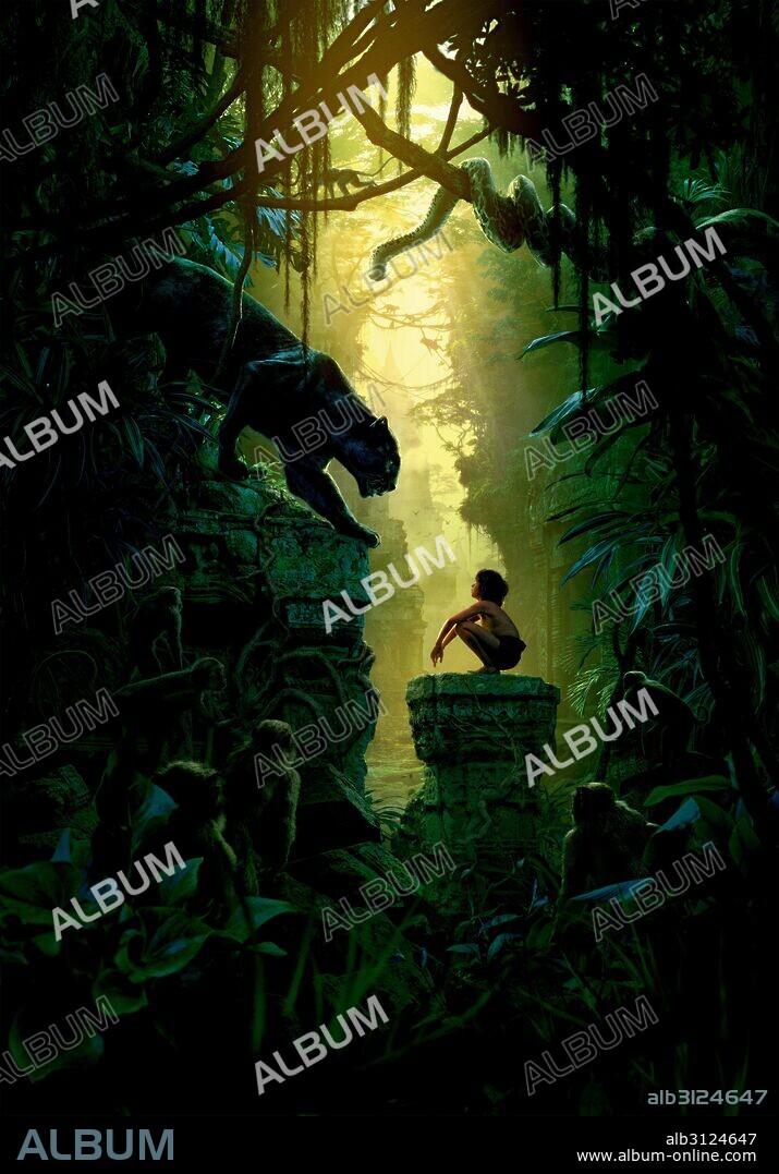 Poster of THE JUNGLE BOOK, 2016, directed by JON FAVREAU. Copyright MPC/WALT DISNEY PICTURES.