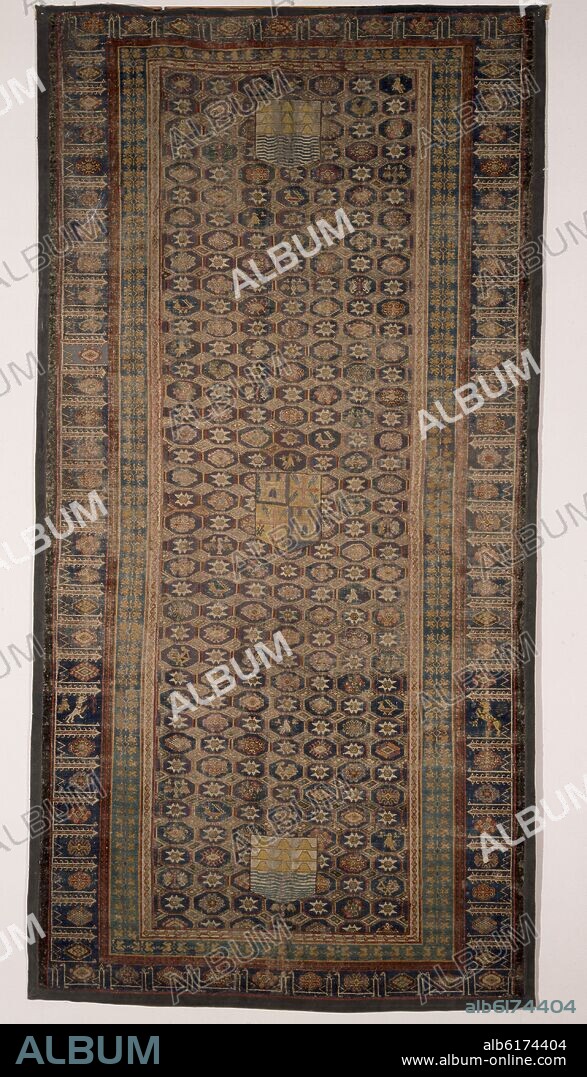 ALFOMBRA DE LA SERIE"ALMIRANTE"LETUR O LIETOR-ALCAÑIZ-MEDIADOS S XV-ARTE GOTICO-MUDEJAR.