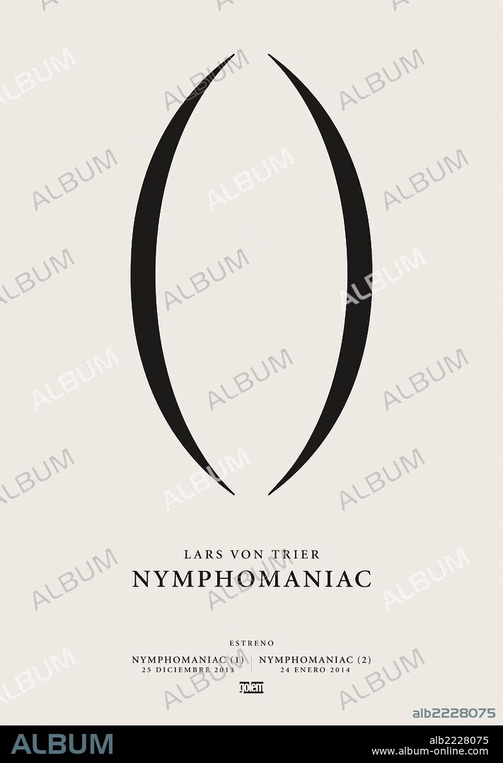 Poster of NYMPHOMANIAC, 2013, directed by LARS VON TRIER. Copyright ZENTROPA ENTERTAINMENTS.