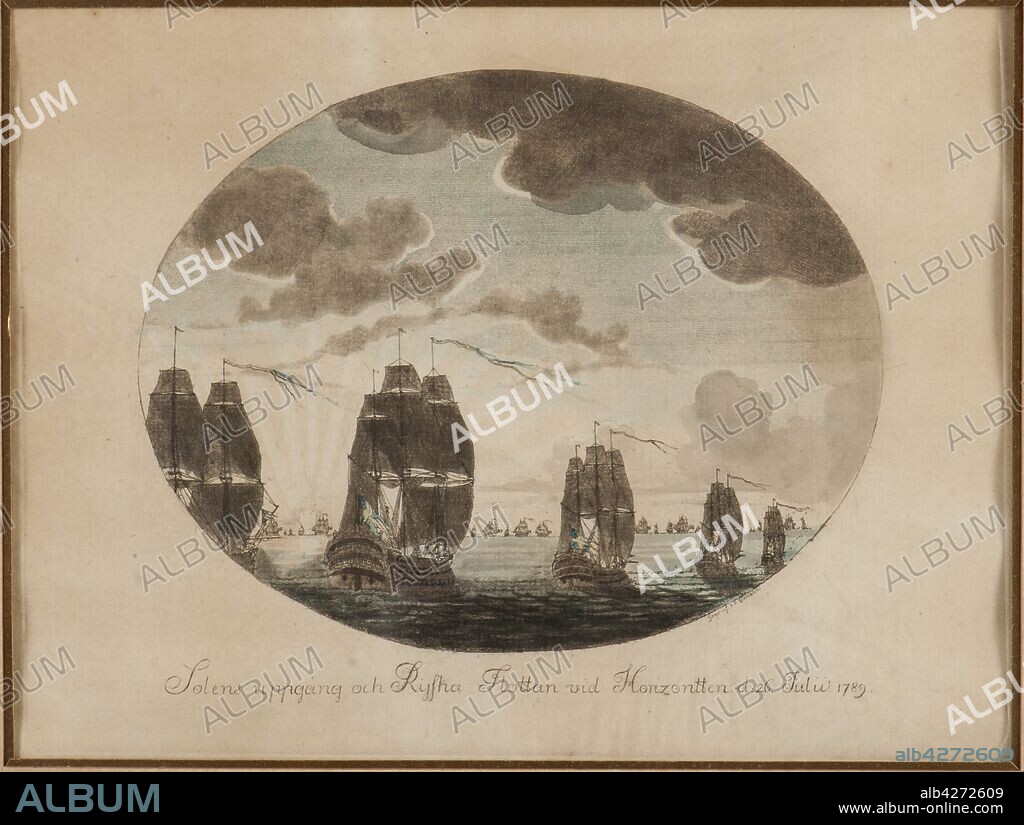 JOHAN PETTER CUMELIN. The naval Battle of Öland on 26 July 1789.