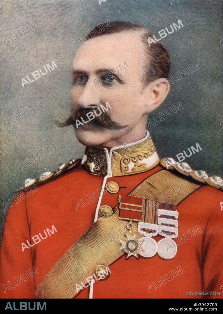 Major-General Sir William Penn Symons, British soldier, c1899 (1902). Symons (1843-1899) was mortally wounded at Talana Hill, South Africa in 1899 during the first major battle of the Second Boer War. Portrait from Celebrities of the Army, published by George Newnes, (London, 1902).