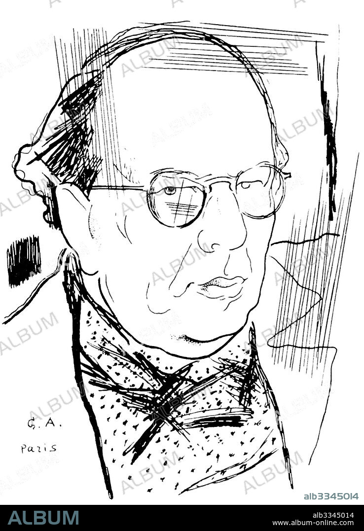 YURI PAVLOVICH ANNENKOV. Portrait of the Author Alexei N. Tolstoy (1883–1945).