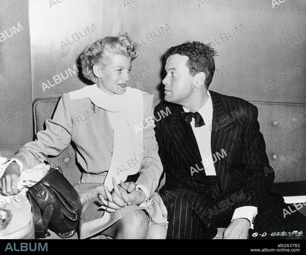 ORSON WELLES and RITA HAYWORTH.