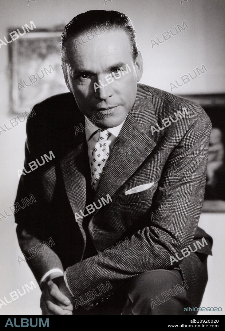 German actor and dubbing actor Wolfgang Preiss, Germany 1950s.