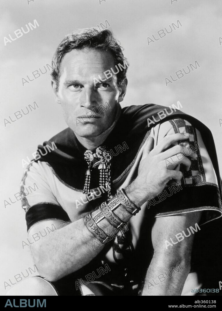 CHARLTON HESTON in BEN-HUR, 1959, directed by WILLIAM WYLER. Copyright M.G.M.