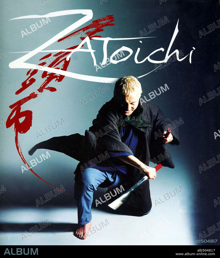 Poster de ZATOICHI, 2003, dirigida por TAKESHI KITANO. Copyright MIRAMAX.