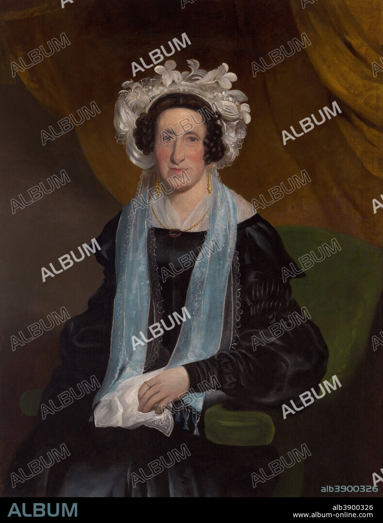 HENRY MUNDY. Elizabeth, Mrs William Field. Date/Period: Ca. 1842. Painting,oil on canvas. Height: 1,032 mm (40.62 in); Width: 863 mm (33.97 in).