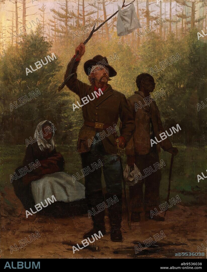 JULIAN SCOTT. Surrender of a Confederate Soldier. Date: 1873. oil on canvas.