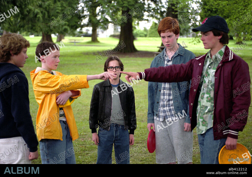 ANDREW ROBB, GIACOMO BAESSATO, JOEL PALMER, MIKEY HOLEKAMP und REECE THOMPSON in DREAMCATCHER, 2003, unter der Regie von LAWRENCE KASDAN. Copyright WARNER BROS. PICTURES.