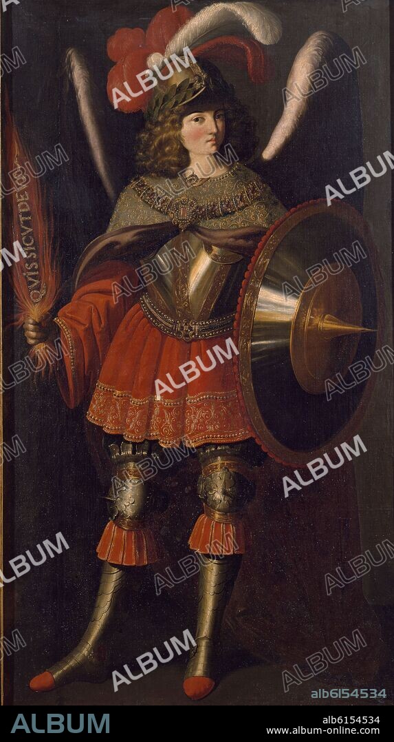 FRANCISCO DE ZURBARAN. SAN MIGUEL ARCANGEL - SIGLO XVII - OLEO/LIENZO - 224X126 CM - BARROCO ESPAÑOL.