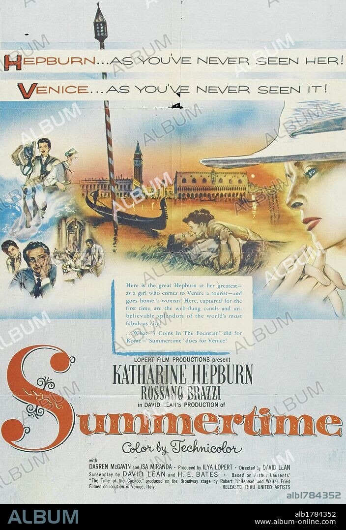 Poster of SUMMERTIME, 1955, directed by DAVID LEAN. Copyright UNITED ARTISTS.