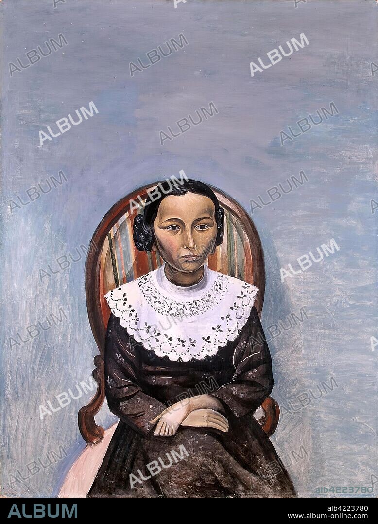 ANDRE DERAIN. 'Portrait of a Girl in Black'. France, 1913. Dimensions: 116,5x89,3 cm.