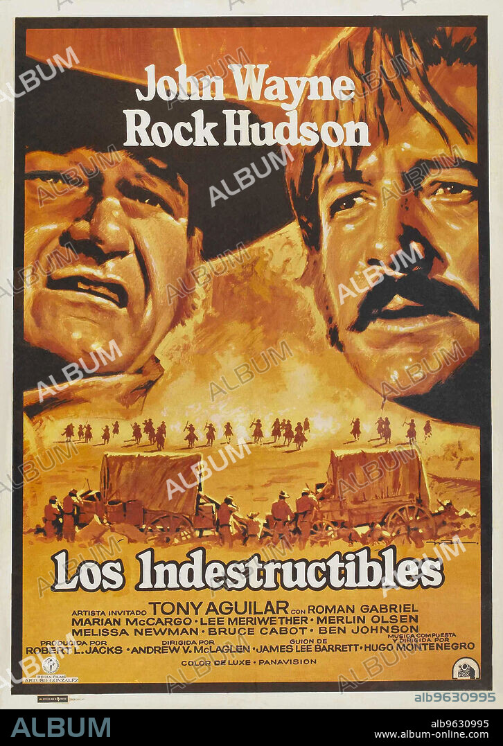 Poster of THE UNDEFEATED, 1969, directed by ANDREW V. MCLAGLEN. Copyright 20TH CENTURY FOX.