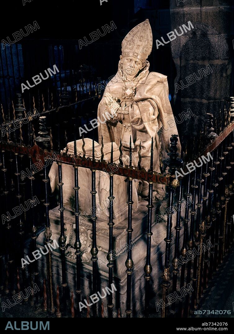 JUAN DE JUNI. SEPULCRO DE SAN SEGUNDO - SIGLO XVI - ALABASTRO.
