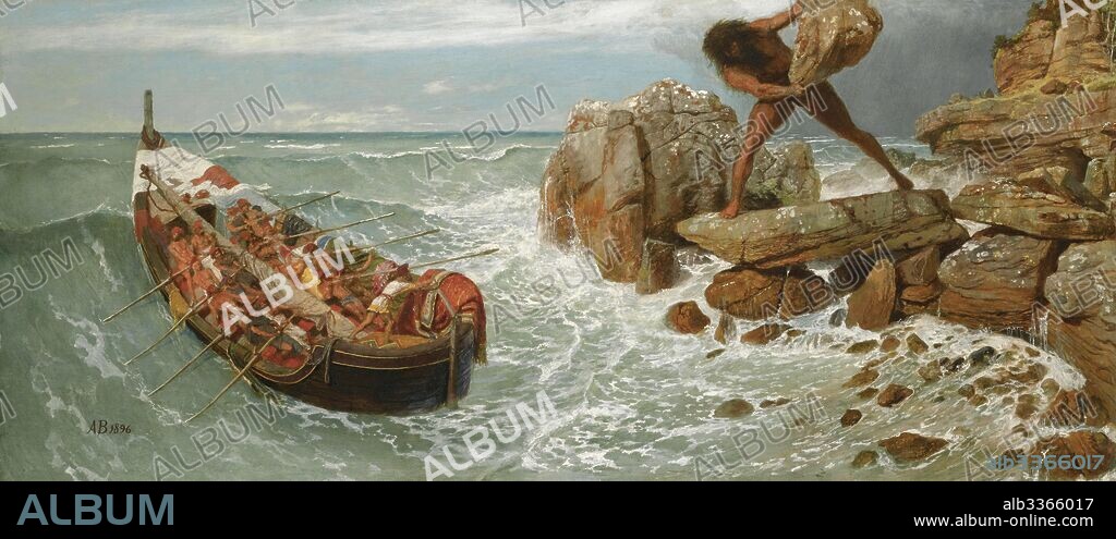 ARNOLD BÖCKLIN. Odysseus and Polyphemus.