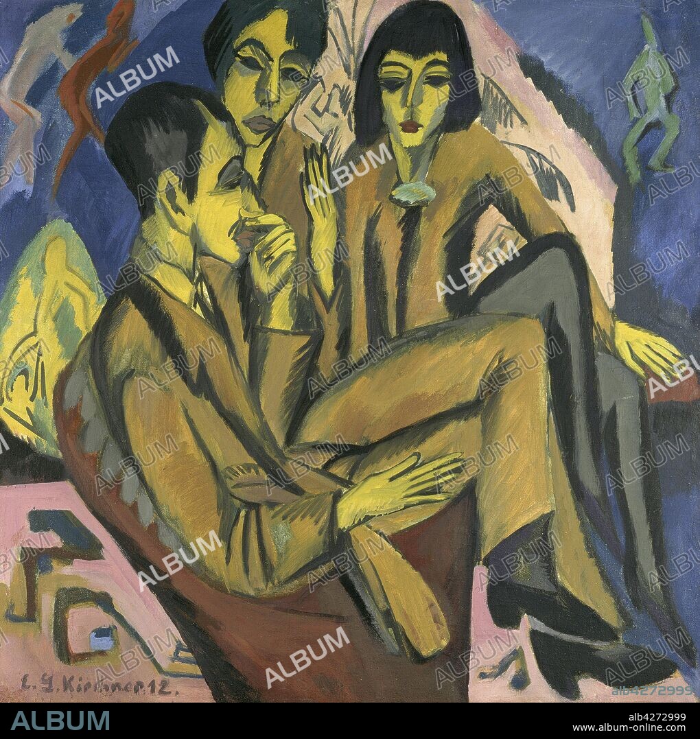 ERNST LUDWIG KIRCHNER. Artist group (Conversation of the artists).