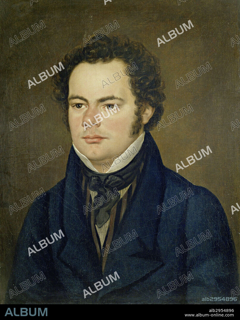 LEOPOLD KUPELWIESER. Portrait of Franz Schubert (1797-1828).