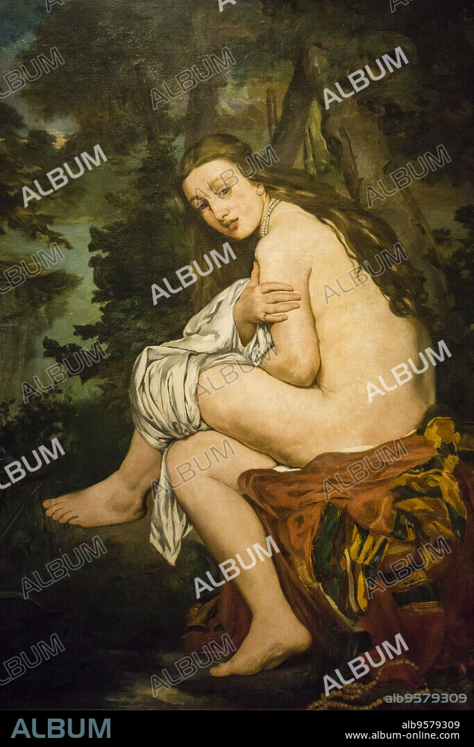 Édouard Manet, La ninfa sorprendida, 1861, óleo sobre tela,Museo Nacional de Bellas Artes (MNBA) ,Buenos Aires, republica Argentina, cono sur, South America.