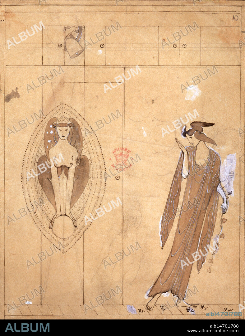 CHARLES S RICKETTS. The Sphinx - a  poem, and four plays by Oscar Wilde, 1894. Illustrations by Charles Ricketts.