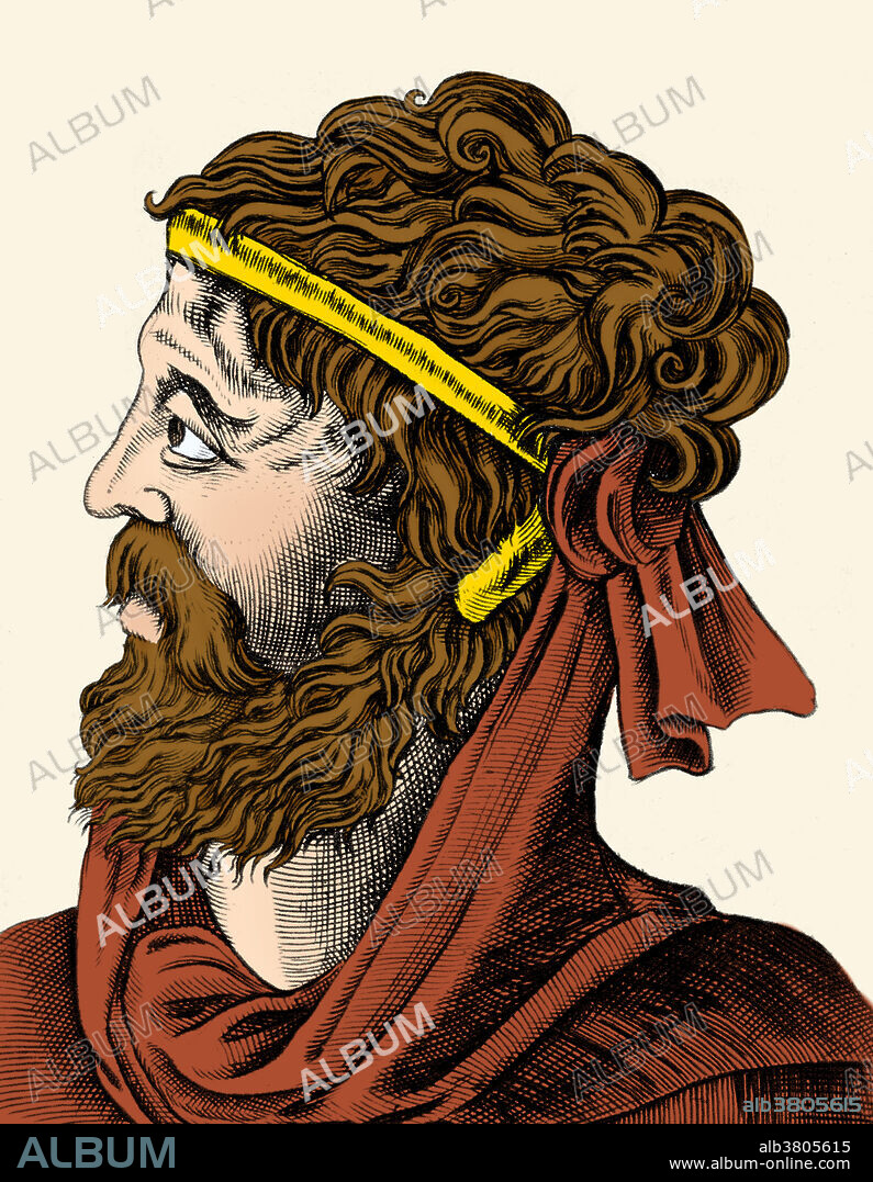 Gaius Valerius Catullus (84 - 54 BC) was a Latin poet of the late Roman Republic who wrote in the neoteric style of poetry. His poems were widely appreciated by other poets. He greatly influenced poets such as Ovid, Horace, and Virgil. After his rediscovery in the late Middle Ages, Catullus again found admirers. His explicit writing style has shocked many readers. Indeed, Catullus was never considered one of the canonical school authors, although his body of work is still frequently read from secondary school to graduate programs across the world. His surviving works are still read widely, and continue to influence poetry and other forms of art. There survives no ancient biography of Catullus: his life has to be pieced together from scattered references to him in other ancient authors and from his poems. This image has been colour enhanced.
