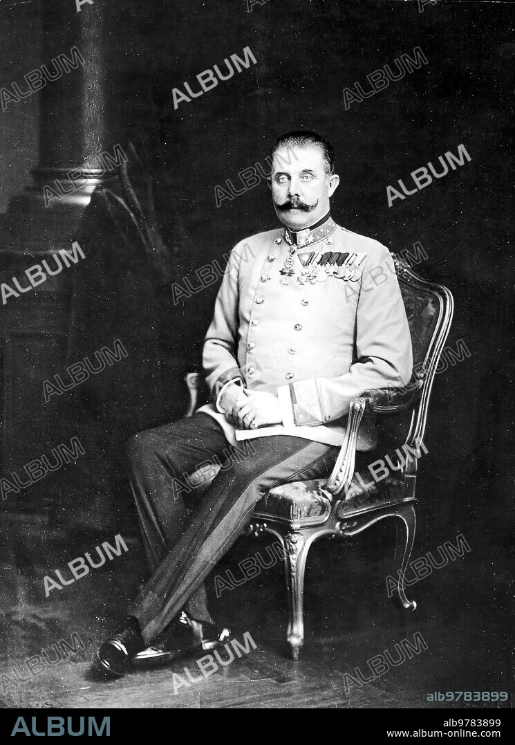 1910. Archduke Franz Ferdinand of Austria.