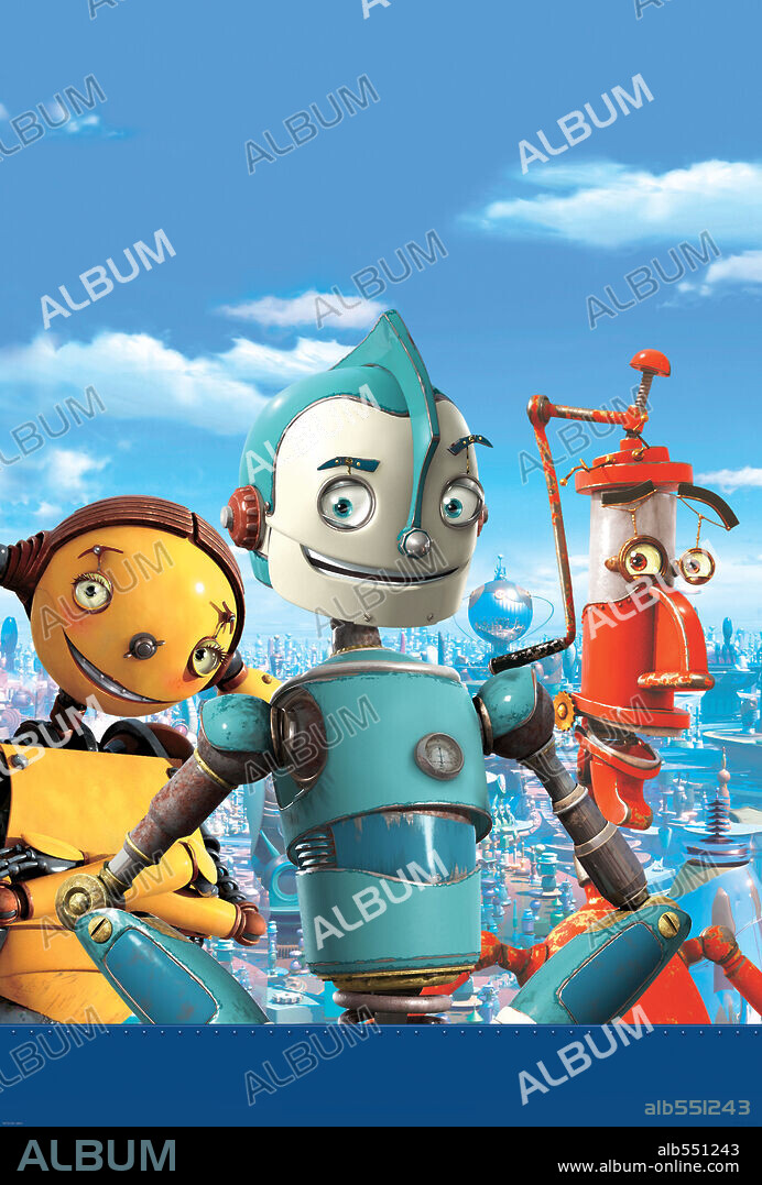Poster of ROBOTS, 2005, directed by CARLOS SALDANHA and CHRIS WEDGE. Copyright FOX ANIMATION STUDIOS.