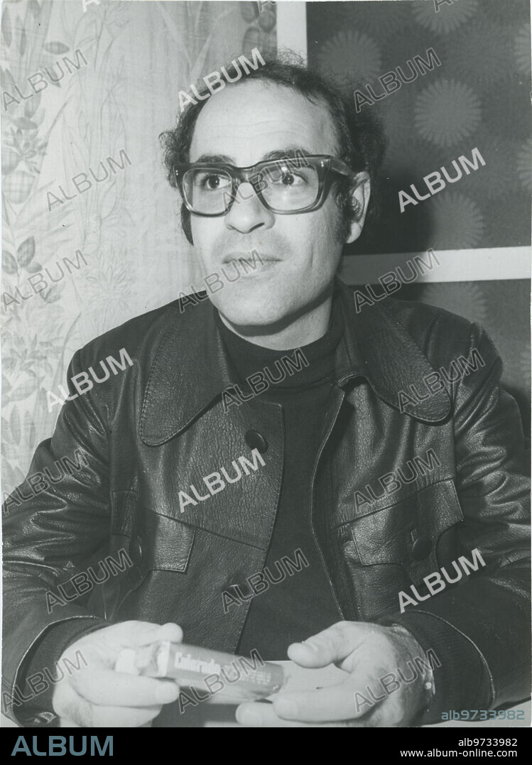 Madrid, April 1972. Joaquín Salvador, "Quino", creator of Mafalda, during an interview.
