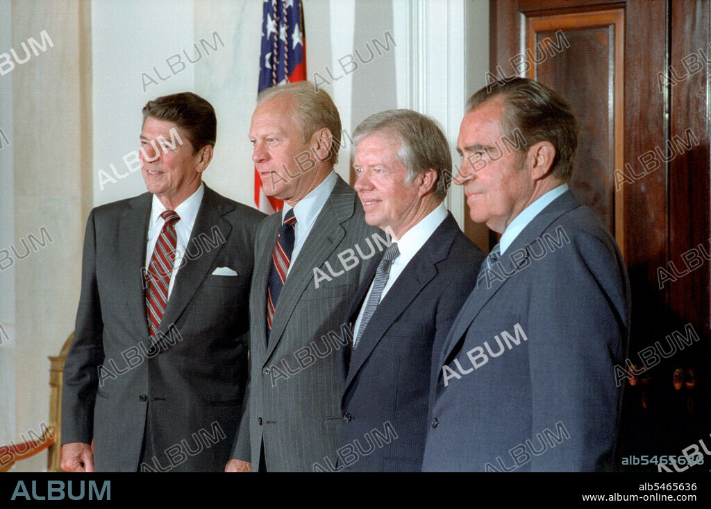 Presidents Reagan, FOrd, Carter and Nixon.