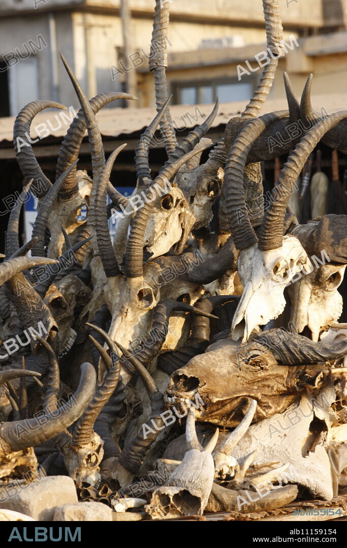 Akodessewa fetish market, Lome, Togo, West Africa, Africa.
