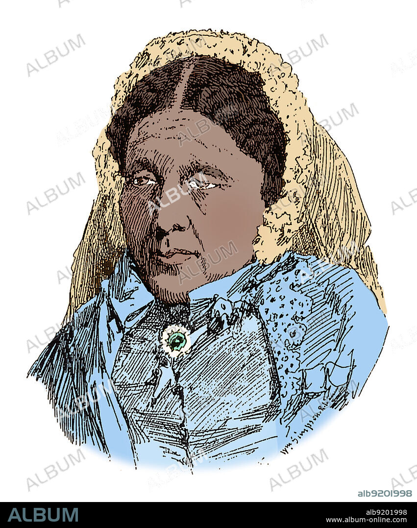 Sketch of Mary Seacole by Crimean war artist William Simpson (1823-1899), c. 1855. Mary Seacole (1805-1881) was a British-Jamaican businesswoman and nurse. During the Crimean War, she ran a hotel and tended to the wounded. Her autobiography, Wonderful Adventures of Mrs. Seacole in Many Lands (1857), is one of the earliest autobiographies of a mixed-race woman. In 2004 she was voted the greatest black Briton. Colorized.