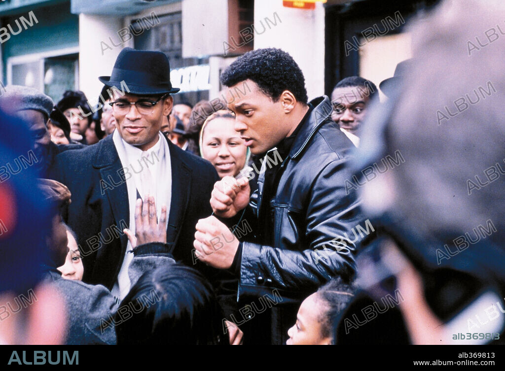 MALCOLM X und WILL SMITH. WILL SMITH in ALI, 2001, unter der Regie von MICHAEL MANN. Copyright COLUMBIA PICTURES / BINGHAM, HOWARD.