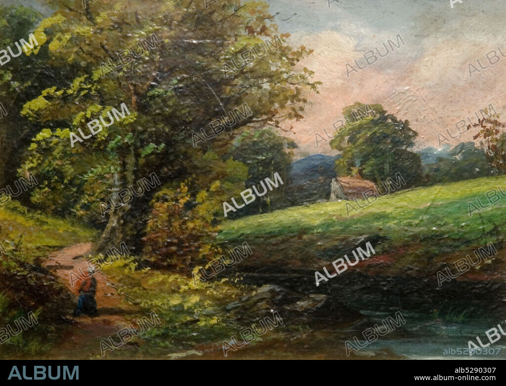 EDWARD WILDEN. The Dingles Near Sarehole (19th Century). The Dingles (Lovers' Walk), near the village of Sarehole. The Dingles is now part of The Shire Country Park in the south of Birmingham, near Birmingham Museums Trust heritage site, Sarehole Mill.