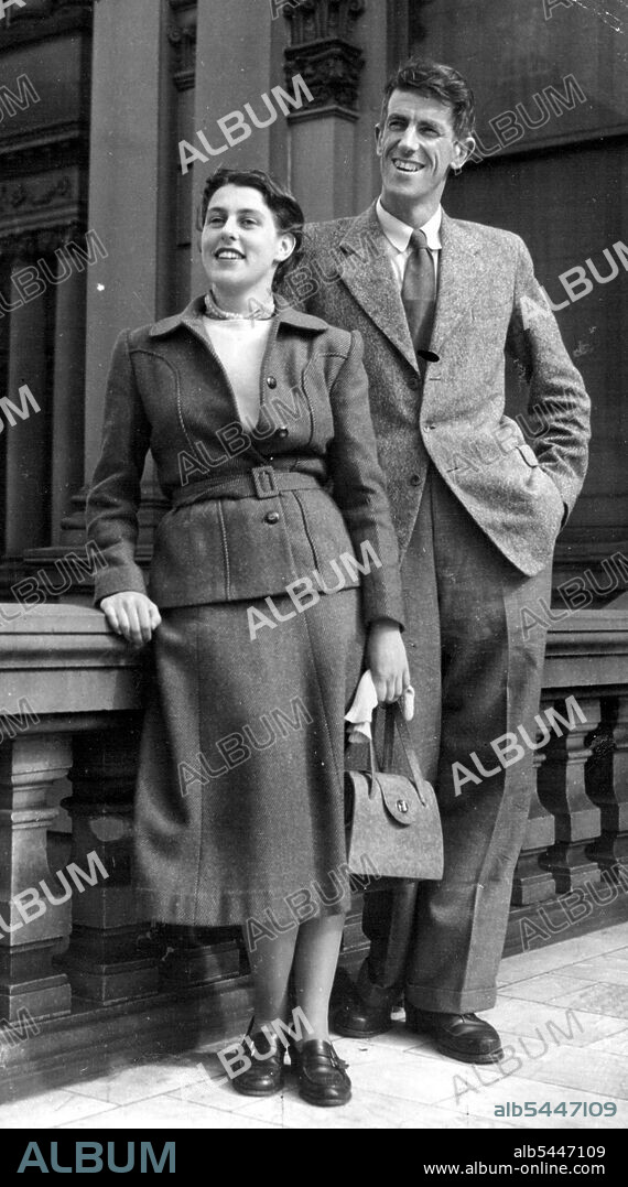 Hillary saw a good deal of Miss Louise Rose in Sydney on his way home to New Zealand. Several weeks later the were married. September 9, 1953.