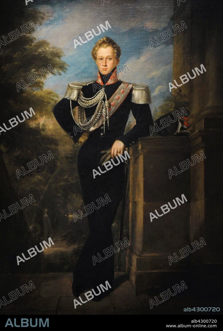 Mariano Tellez Giron (1814-1882). Spanish nobleman, politician and military. 12th Duke of Osuna and 15th Duke of El Infantado. Portrait by Valentin Carderera y Solano (1796-1880), 1833. Museum of Romanticism. Madrid. Spain.