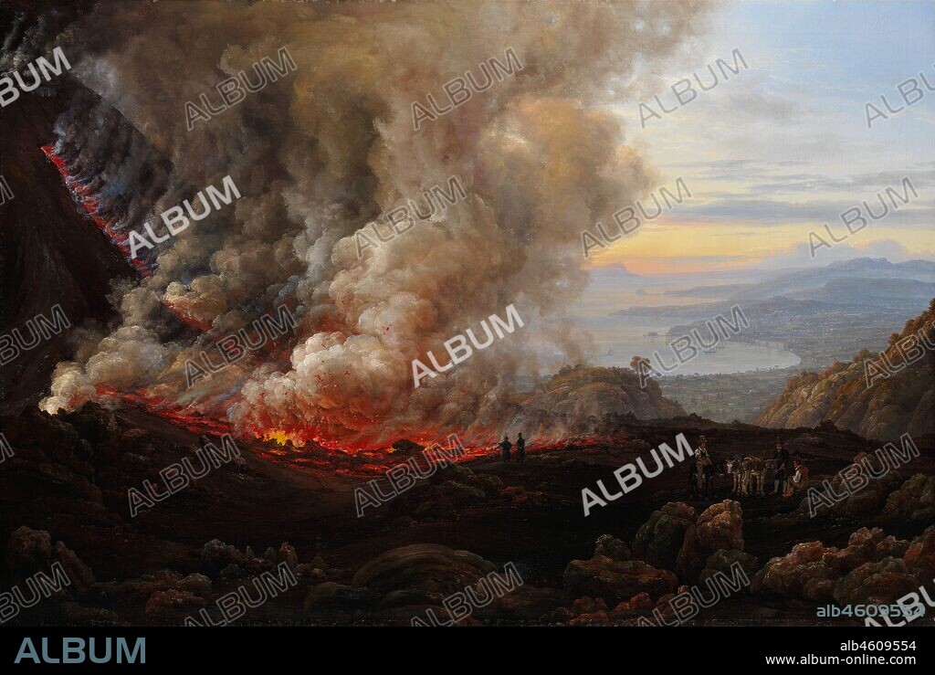 JOHAN CHRISTIAN DAHL. An Eruption of Vesuvius, 1824.