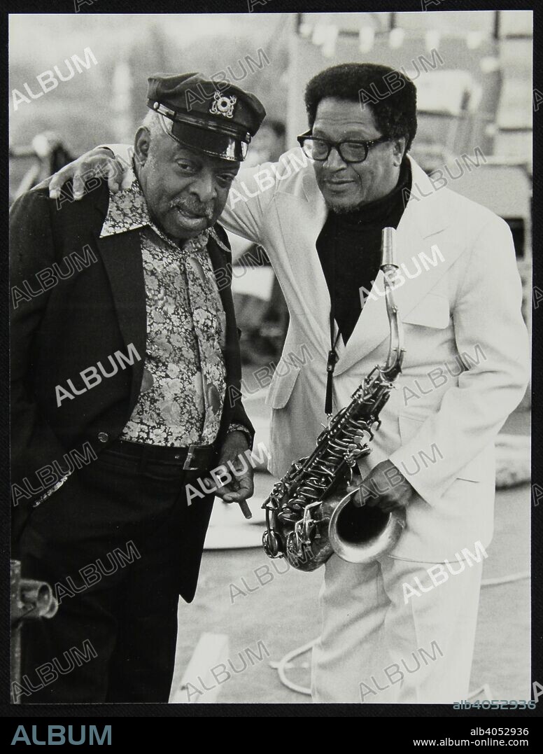 Count Basie and Illinois Jacquet at the Capital Radio Jazz Festival, London, July 1979.
