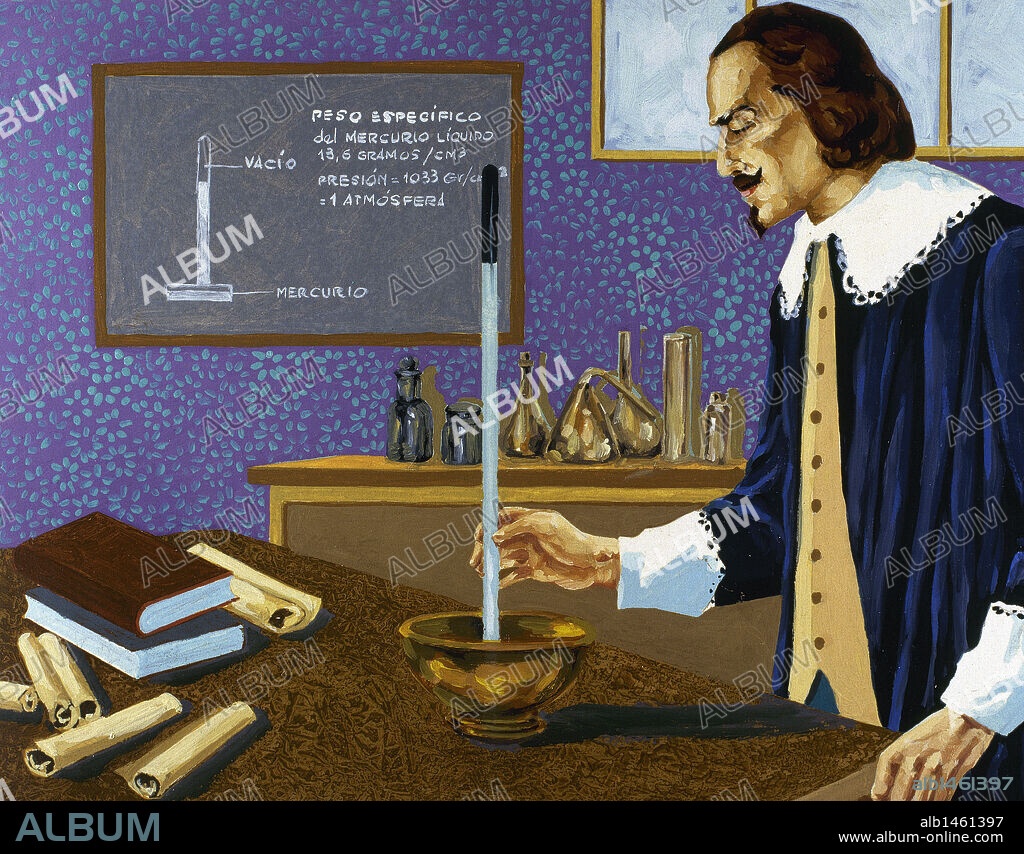 Torricelli, Evangelista (1608-1647). Italian physicist and mathematician.