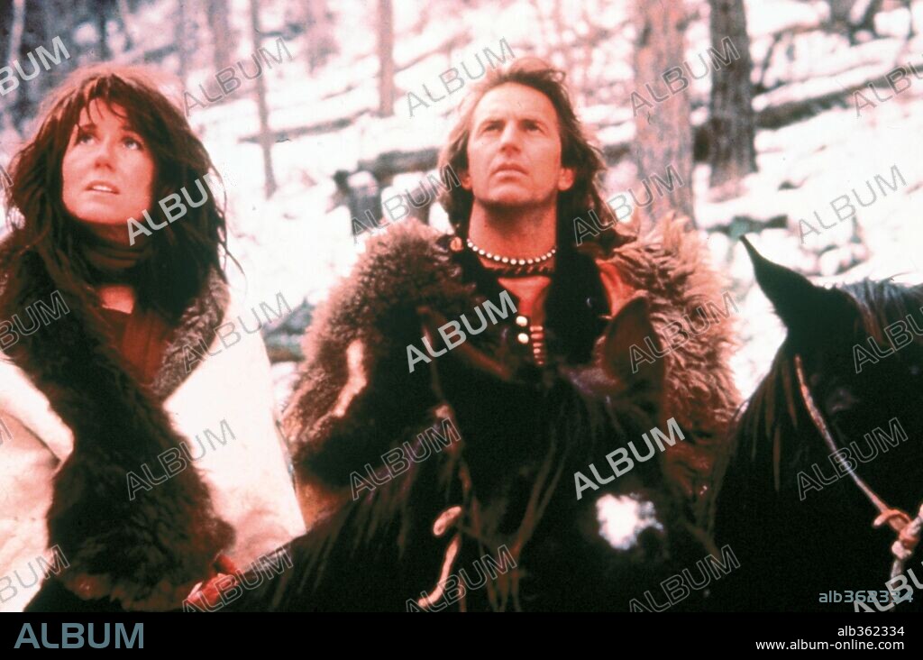 KEVIN COSTNER y MARY McDONNELL en BAILANDO CON LOBOS, 1990 (DANCES WITH WOLVES), dirigida por KEVIN COSTNER. Copyright ORION PICTURES.
