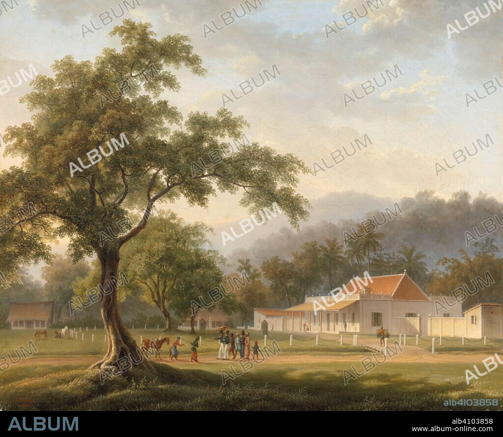AUGUSTE ANTOINE JOSEPH PAYEN (mentioned on object). House of the Assistant Resident of Banyuwangi, East Java (Jawa Timur). Dating: 1828. Measurements: h 53 cm × w 65 cm; d 9.8 cm.