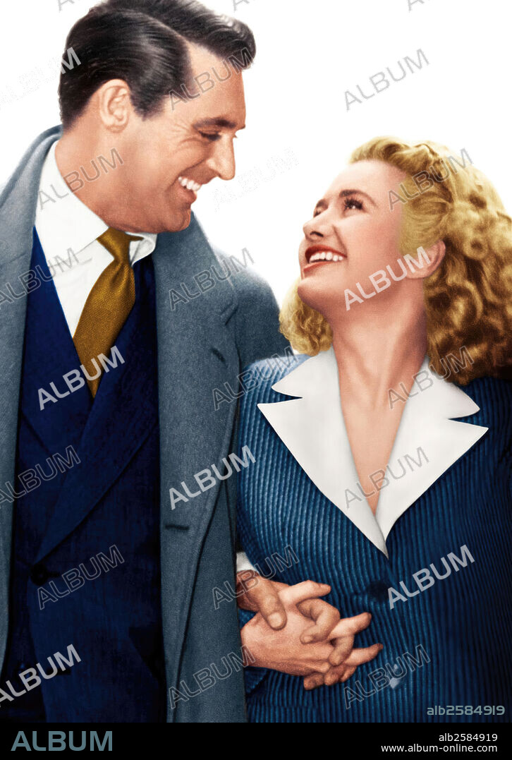 CARY GRANT and PRISCILLA LANE in ARSENIC AND OLD LACE, 1944, directed by FRANK CAPRA. Copyright WARNER BROTHERS.