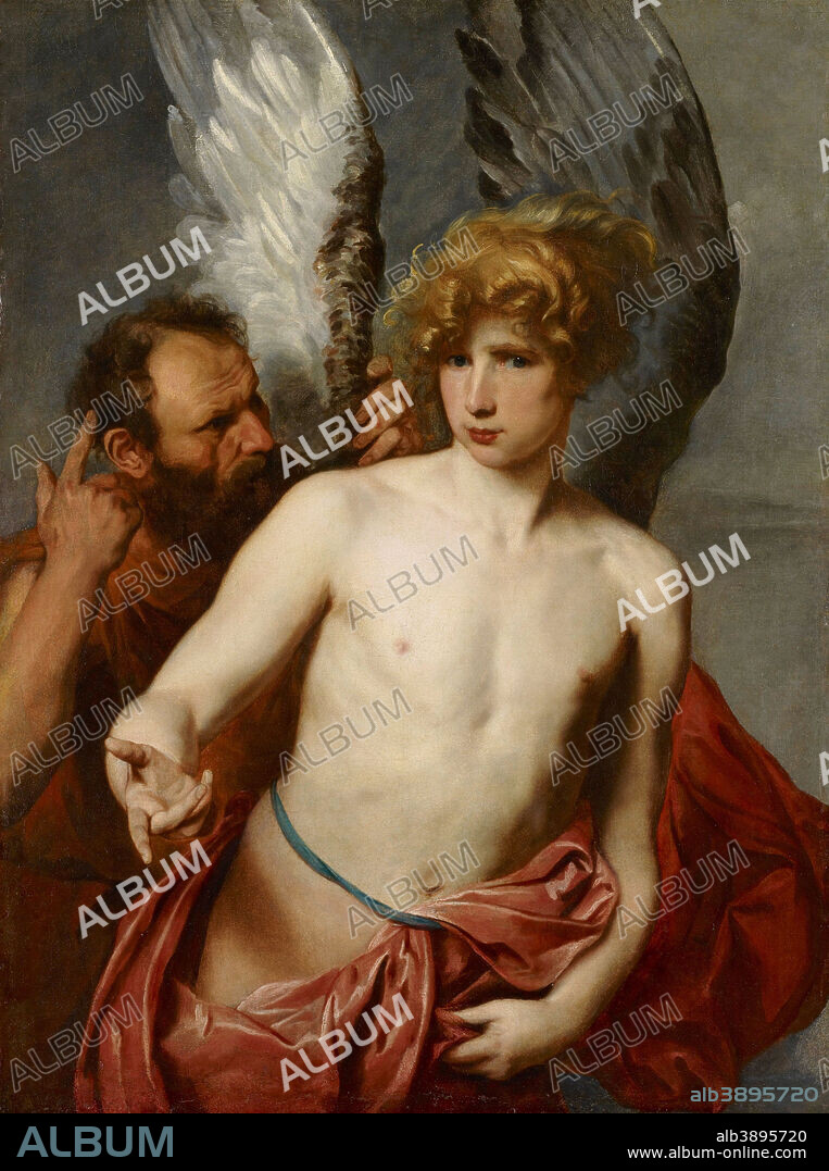 ANTHONY VAN DYCK. Daedalus and Icarus. Date/Period: 1615 - 1625. Unknown. Oil on canvas oil on canvas. Height: 1,153 mm (45.39 in); Width: 864 mm (34.01 in).
