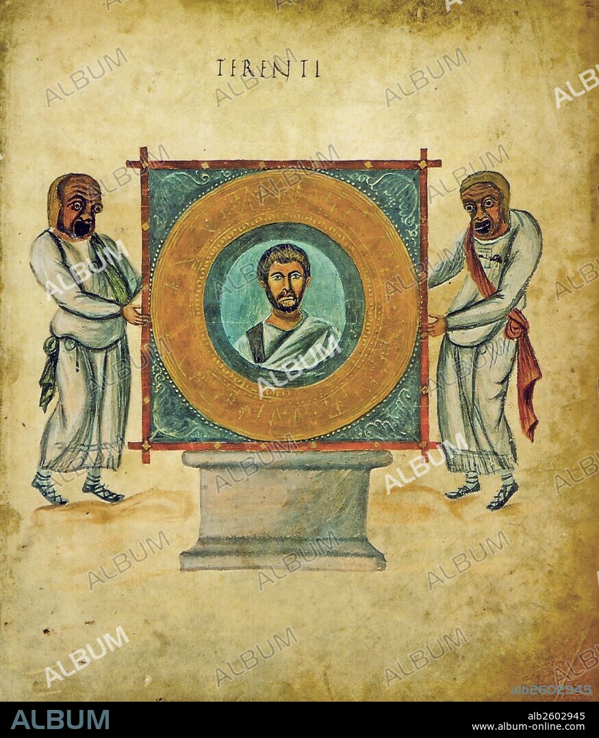 The Vatican Terence (Terentius Vaticanus), or Codex Vaticanus Latinus. 9th century illuminated manuscript of the Latin comedies of Publius Terentius Afer, housed in the Vatican Library. According to art-historical analysis the manuscript was copied from a model of the 3rd century.