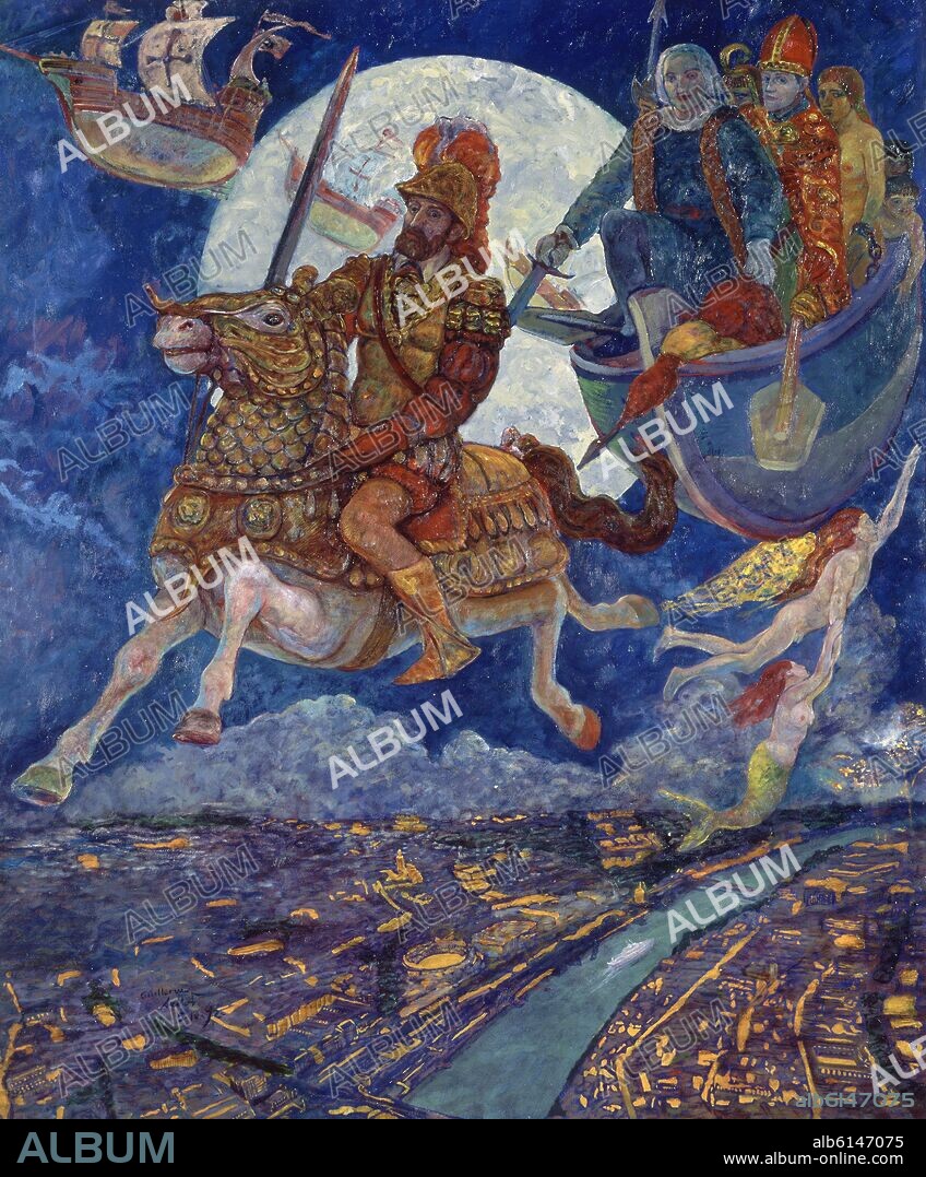 BELLOD GUILLERMO. LUNA PLATEADA-185X155 CM.