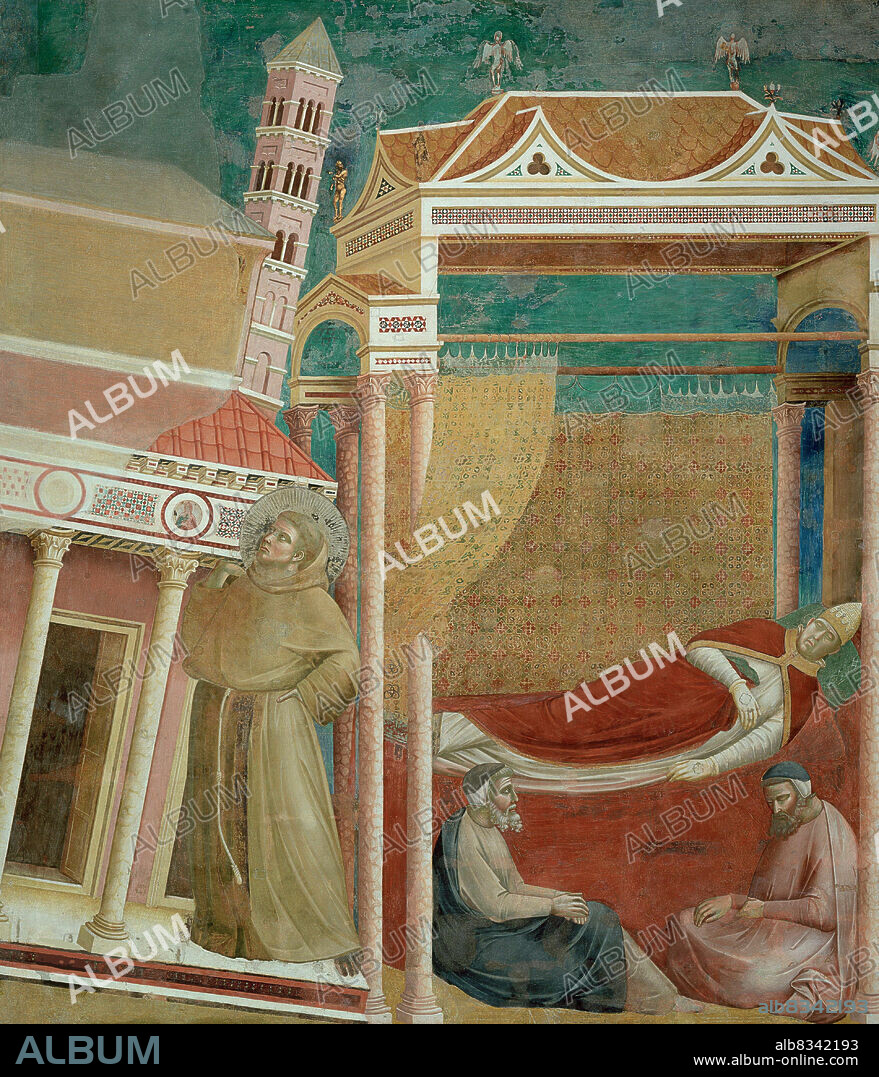 GIOTTO DI BONDONE. Dream of Innocent III (from Legend of Saint Francis).