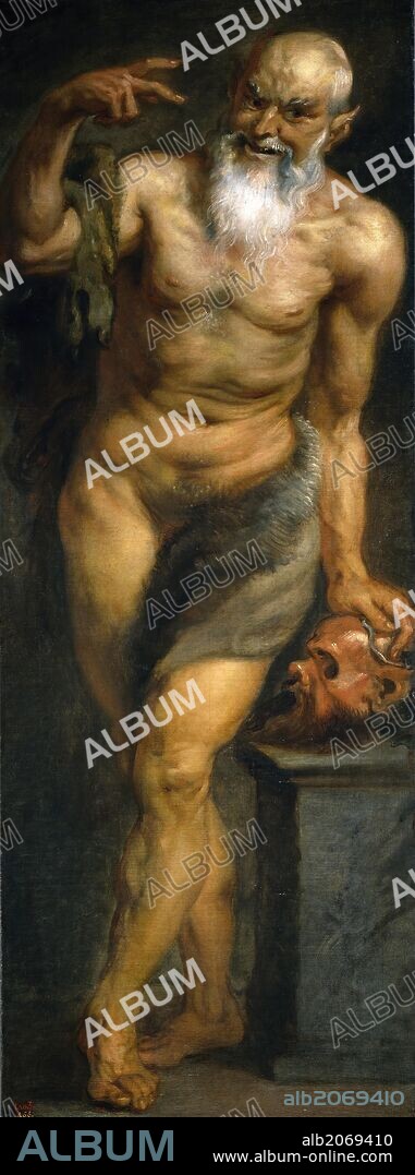 Pedro Pablo Rubens (y taller) / 'Sátiro', 1636-1637, Escuela Flamenca, Óleo sobre Lienzo, 181,5 cm x 68 cm, P01681.
