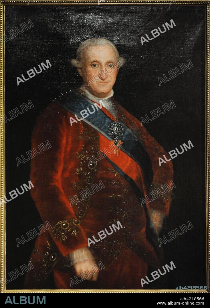 Carlos IV (1748-1819). Rey de España (1788-1808). Retrato por Agustín Esteve y Marqués (1753-1820), hacia 1790. Museo Lázaro Galdiano. Madrid. España.